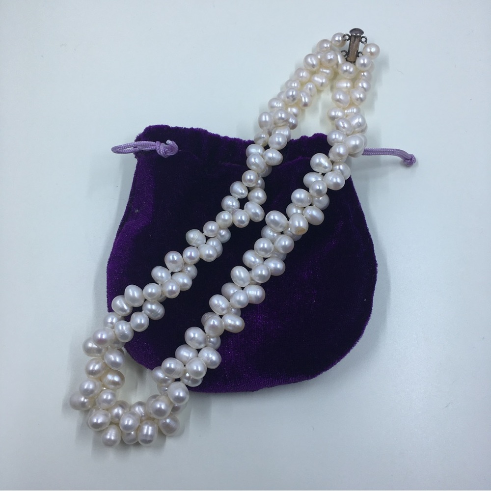 Double-Stranded Pearl Necklace - image 6